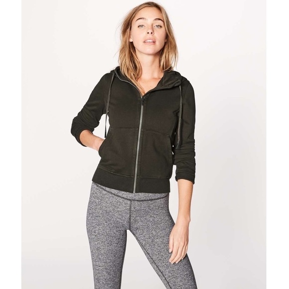 Lululemon  Press Pause Jacket In Dark Olive - Picture 4 of 16